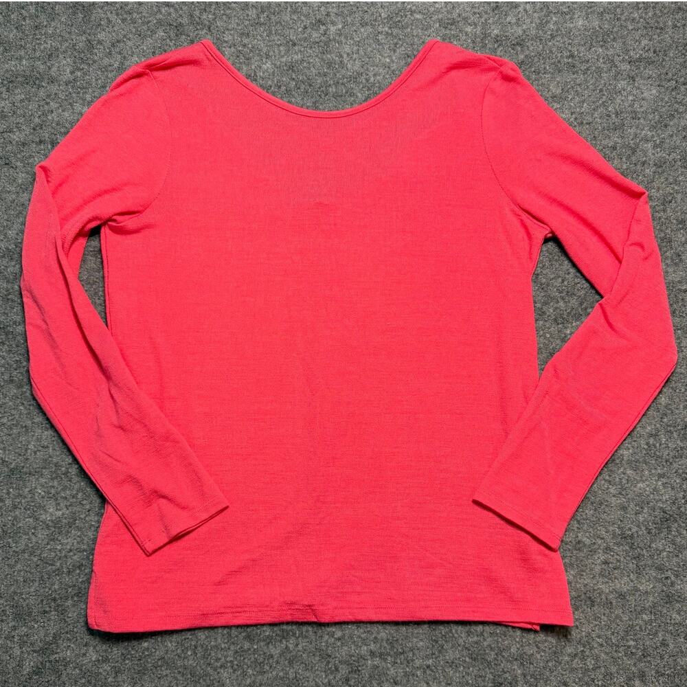 GAP Women’s‎ Bright Pink Criss Cross Back Long Sleeve Top Size Large